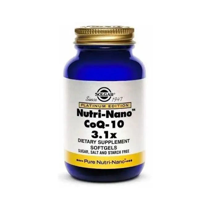 SOLGAR NUTRI NANO COQ-10 3.1X 50 CAPSULAS