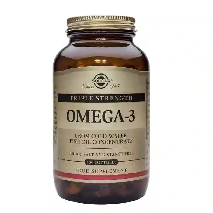 Solgar Omega 3 Triple concentration fish oil 100 capsules