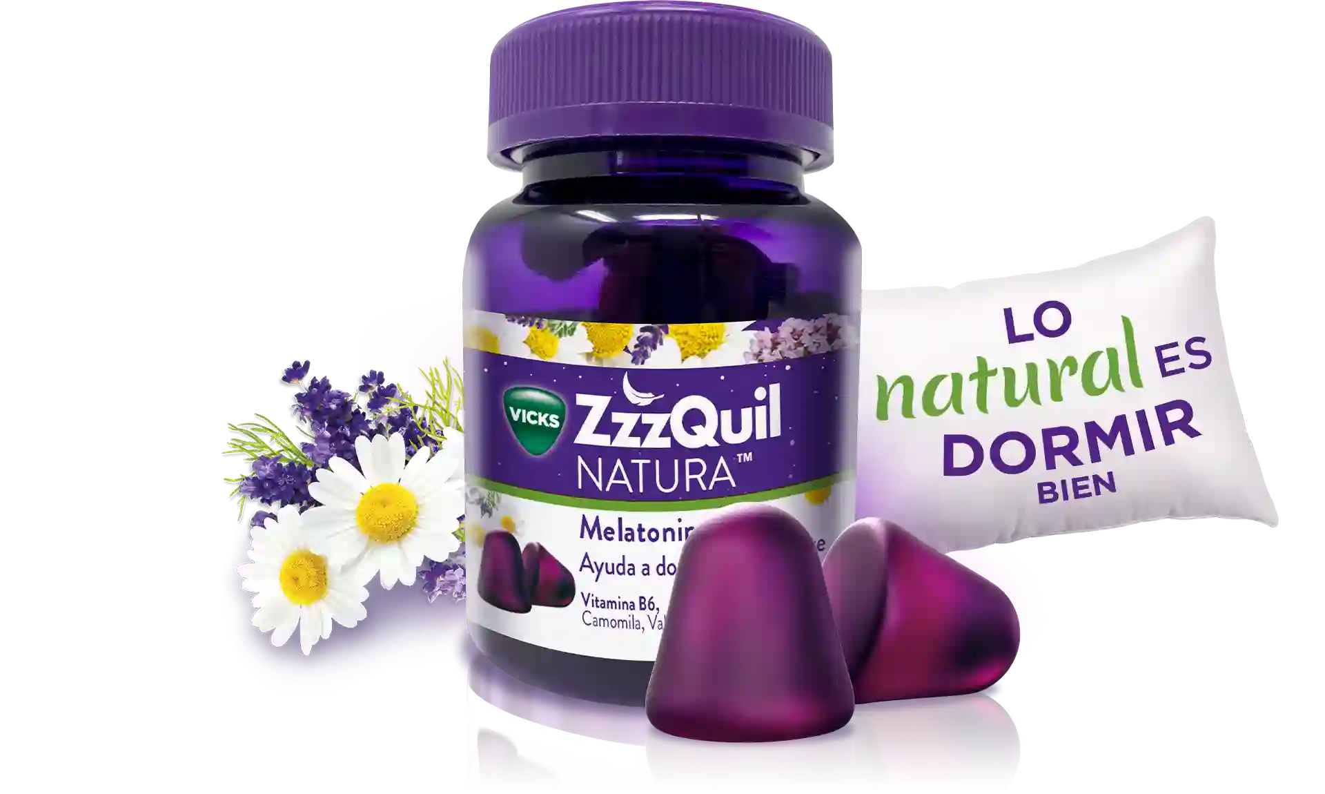 ZZZQUIL NATURA METHONINA 30 GOMBOLAS TASTE FRUIT OF THE FOREST