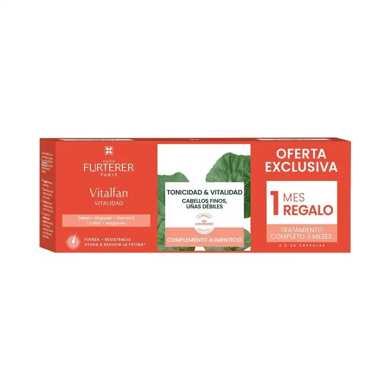 RENÉ FURTERER VITALFAN ANTICAIDA VITALITY HAIR AND NAILS 3X30 CAPSULA