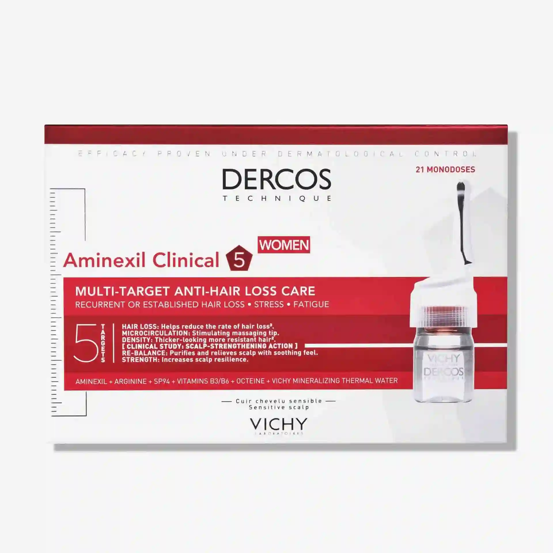 Vichy Dercos Aminexil Clinical 5 Woman 6 ml 21 Mododosis