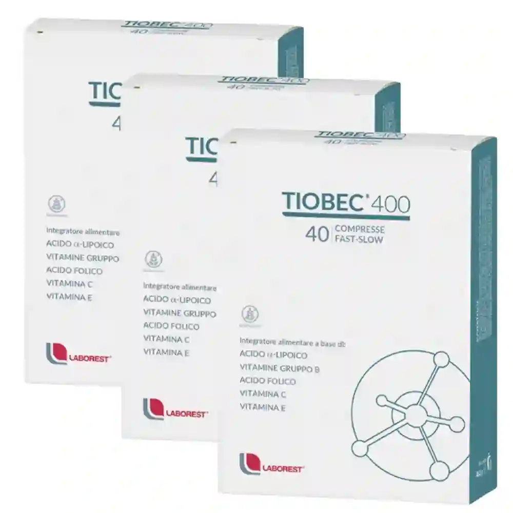 Tiobec 400 TRIPLO! 3 x 40 Fast Slow tablets