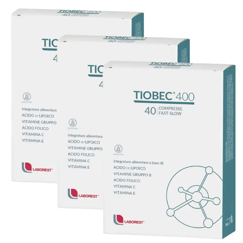 Tiobec 400 TRIPLO! 3 x 40 Fast Slow tablets