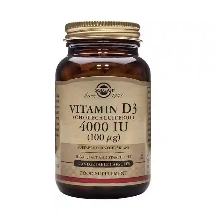 SOLGAR VITAMIN D3 4000 IU 120 Capsules