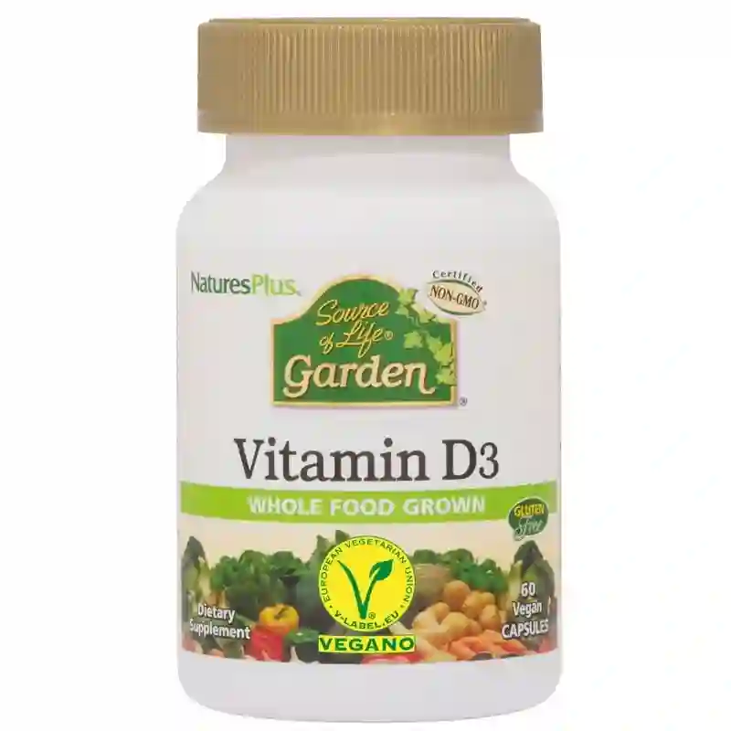 Natures Plus Source of Life Garden Vitamin D3 60 Capsules