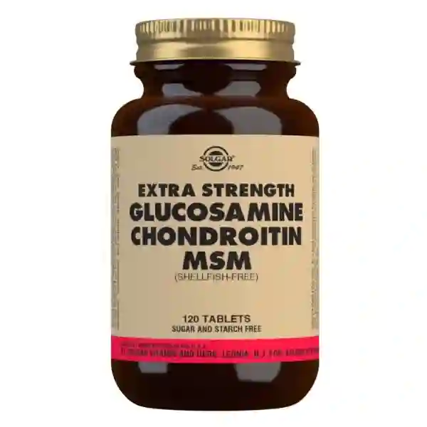 SOLGAR EXTRA STRENGTH GLUCOSAMINE CHONDROITIN MSM 120 tablets