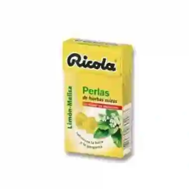 RICOLA PERLAS LIMON MELISA WITHOUT SUGAR