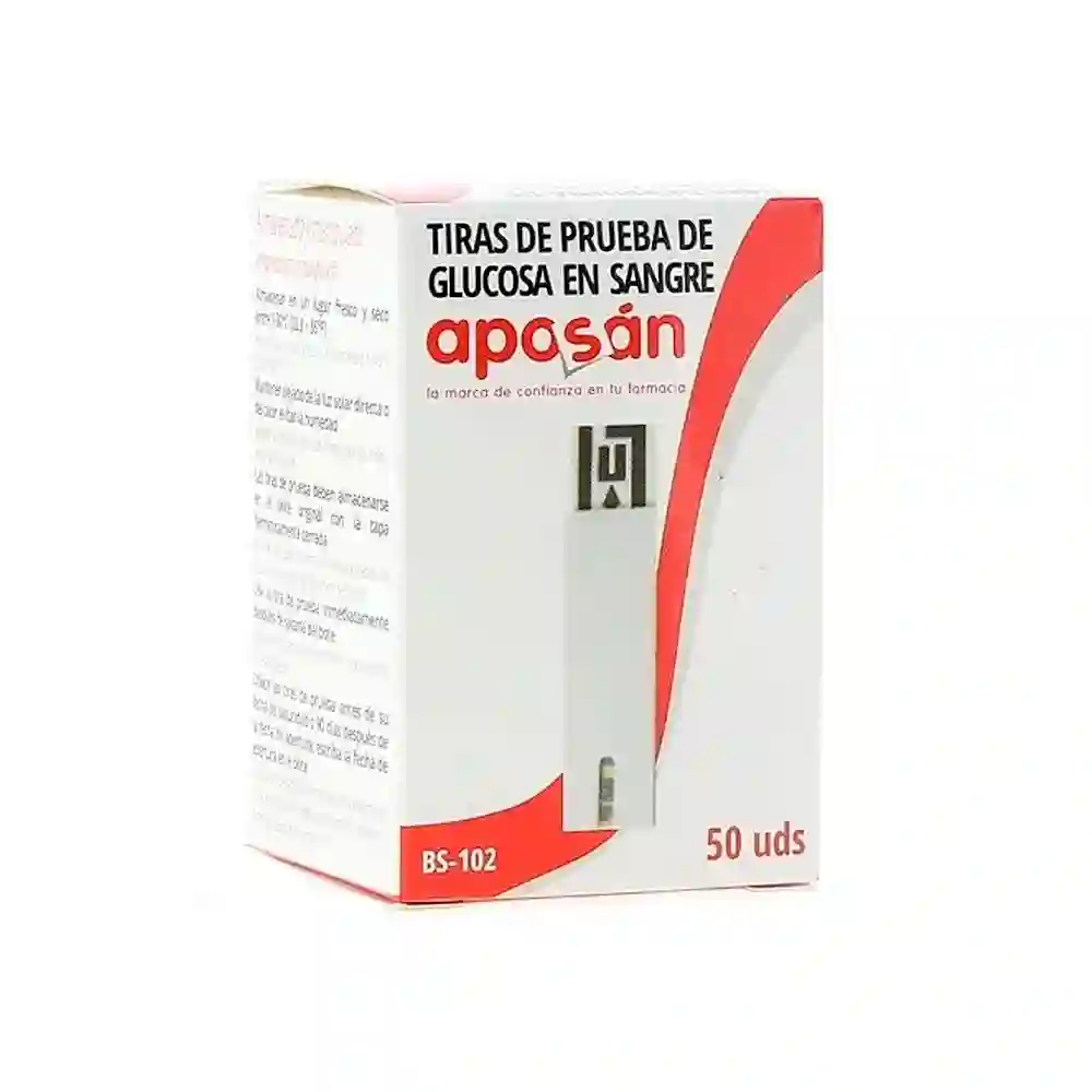 Reactive strips glycemia apartment 50 units