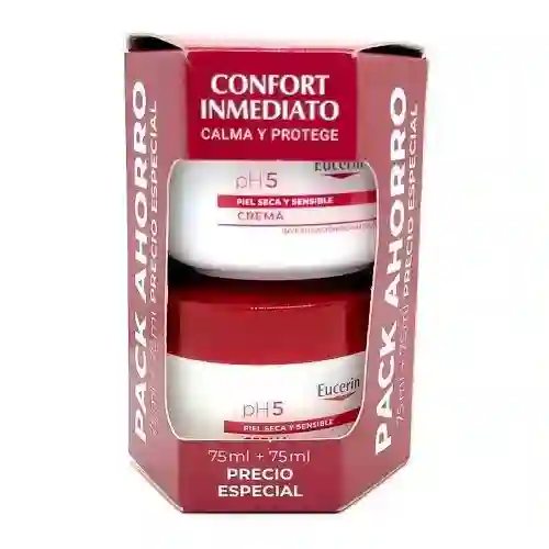 Eucerin cream pH5 75 ml + 75 ml gift