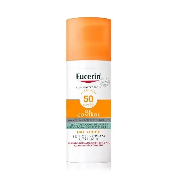Eucerin Solar Facial Gel-Crema Oil Control Dry Touch SPF50+ 50 ml