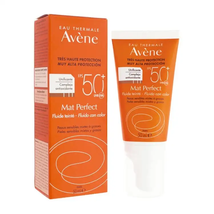 Avene Solar Cara Mat Fluido Color Spf 50+ 50 Ml