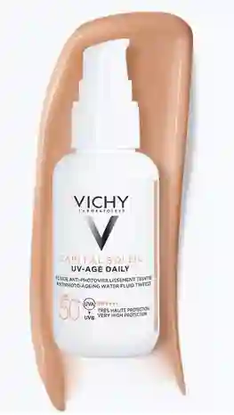 Vichy Capital Soleil Uv-Age Daily Water Fluid Con Color  SPF 50+ 40 ml