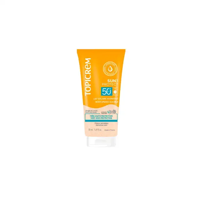 Topicrem moisturizer milk spf50+ 50 ml