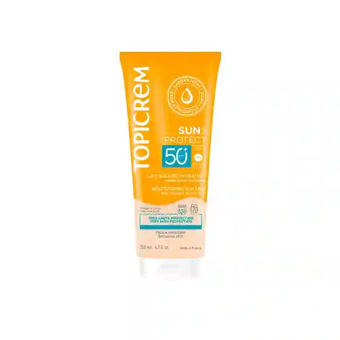 Topicrem moisturizing solar milk spf50 200 ml