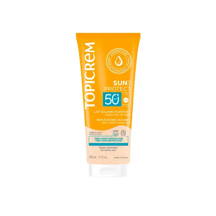 Topicrem moisturizing solar milk spf50 200 ml