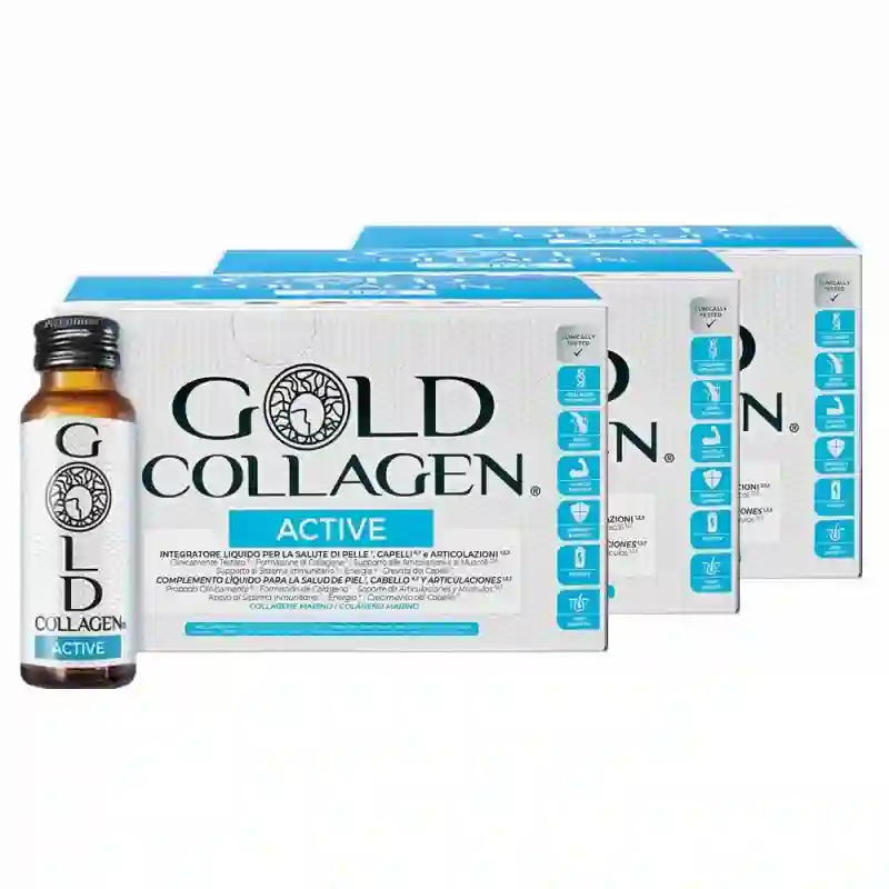 Gold Collagen Active 30 Meatosis bottles 50 ml TRIPLO!