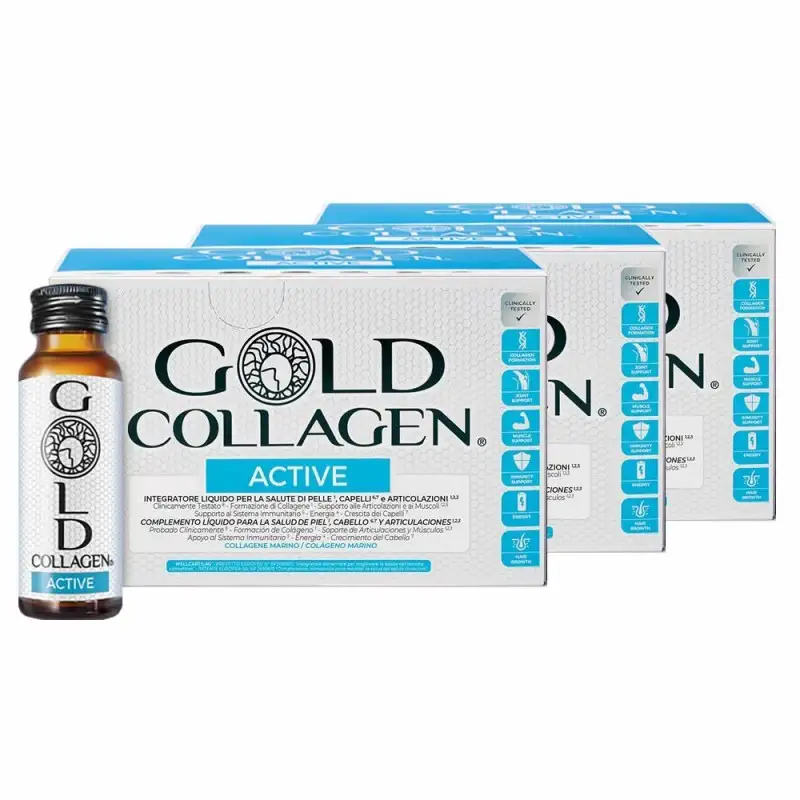Gold Collagen Active 30 Meatosis bottles 50 ml TRIPLO!