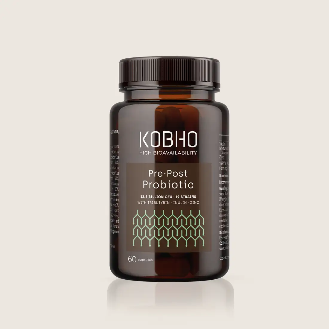 KOBHO PRE · Post Probiotic 60 Capsules