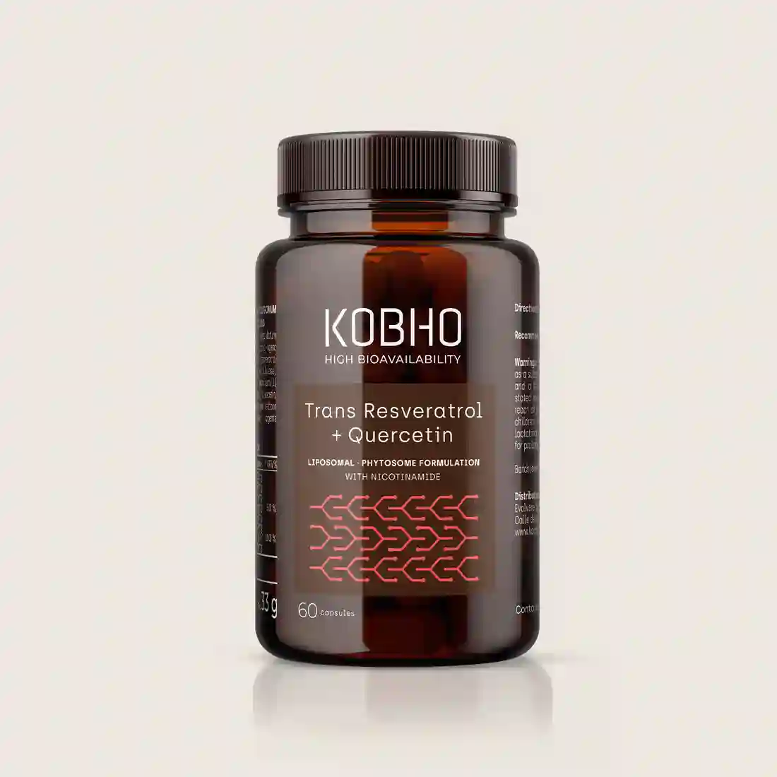 Kobho trans resveratrol+quercetin 60 capsules