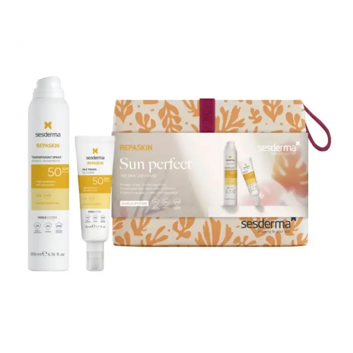 Sesderma Repaskin Tacto Seda SPF50 50ml + Aerosol Transparente SPF50+ 200ml