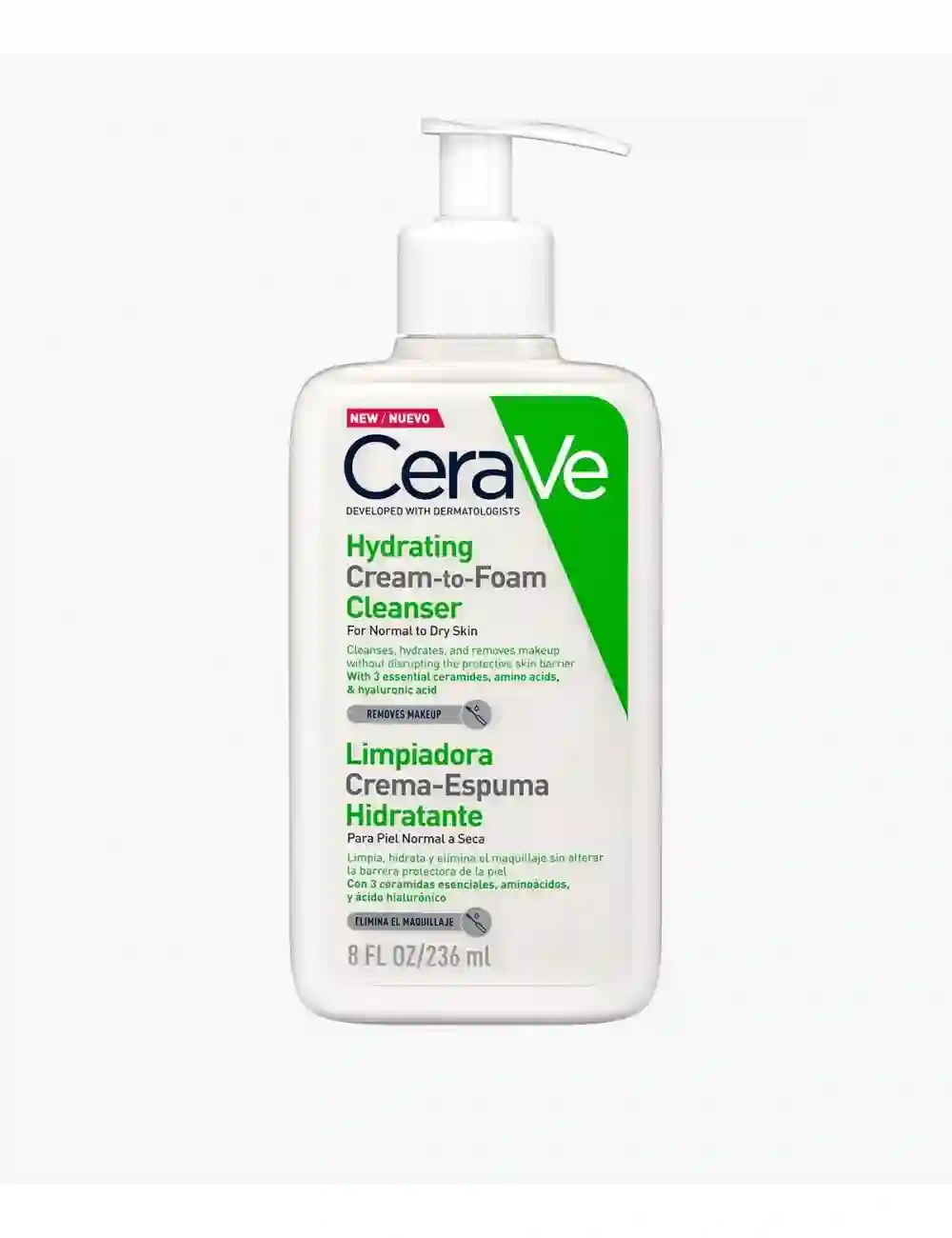 Cerave Limpiador Crema Hidratante Espumosa 236 ml