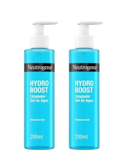 Neutrogena Hydro Boost Limpiador Gel de Agua 2x200 ml
