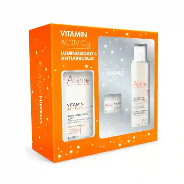 Avène Vitamin Activ CG Sérum 30 ml + Hyaluron Activ B3 Regenerating Cream 7 ml + Micellar water 100 ml