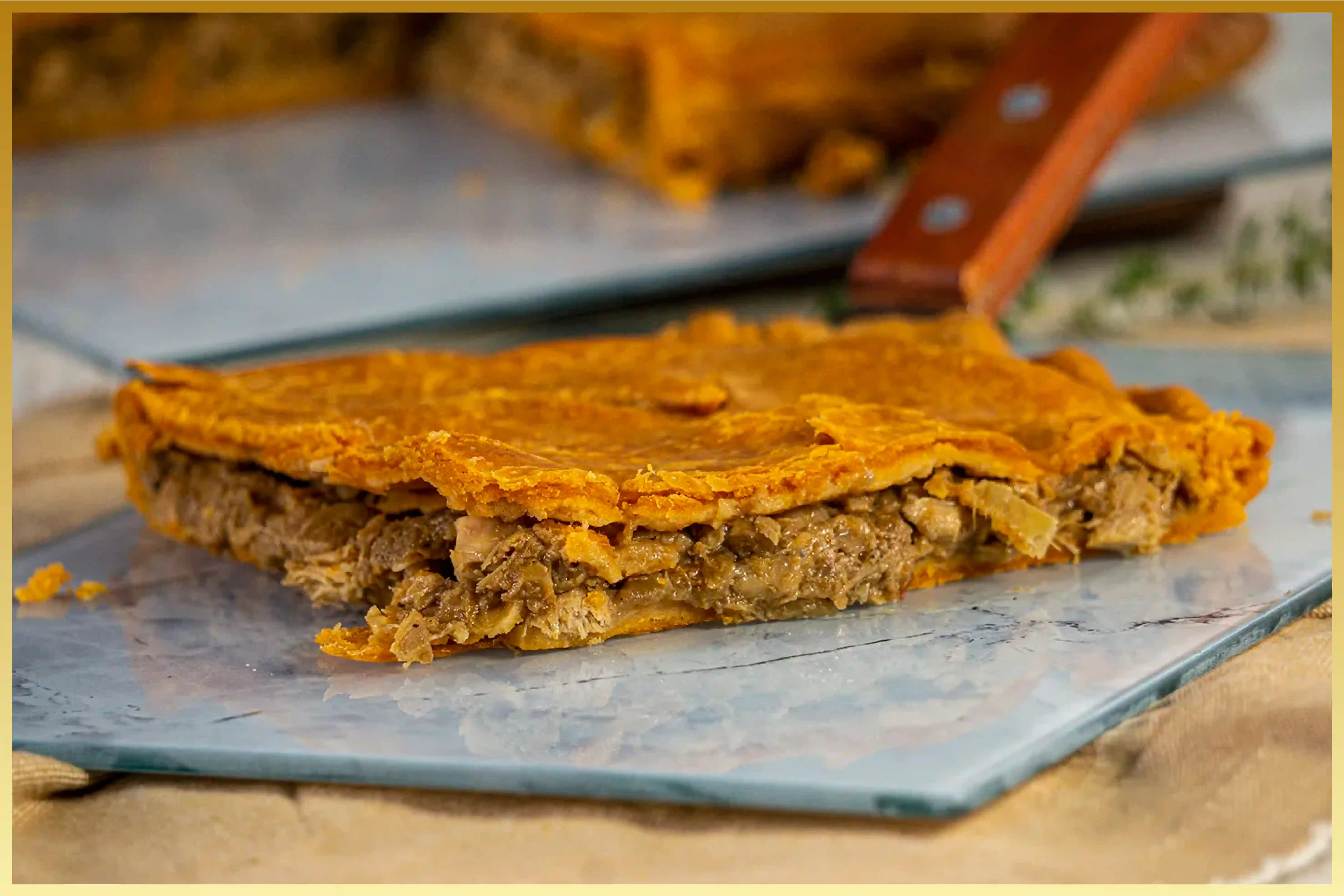 Curry chicken pie