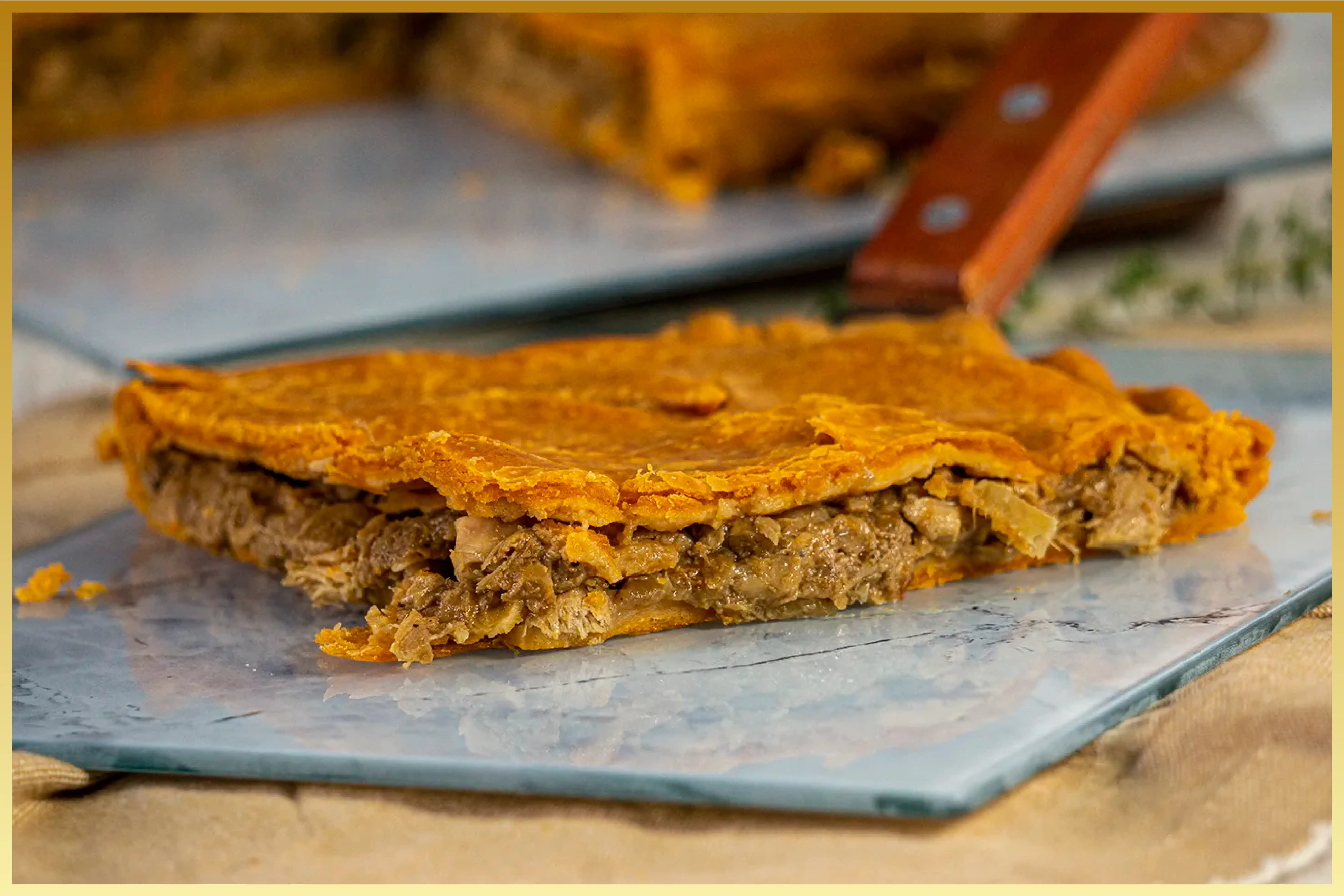 Curry chicken pie