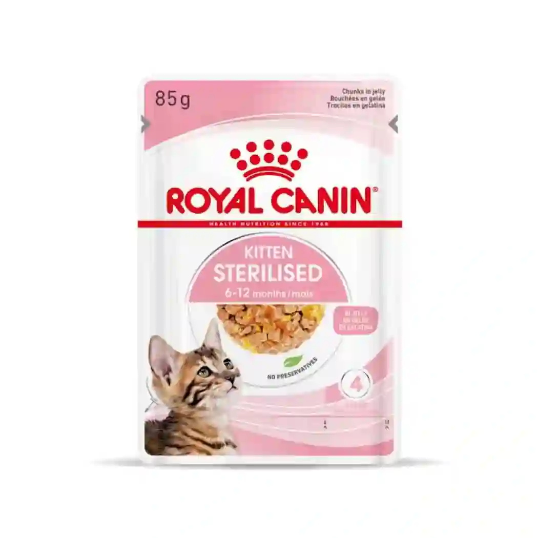 Royal Canin húmedo KITTEN STERILISED Chunks in jelly 85g