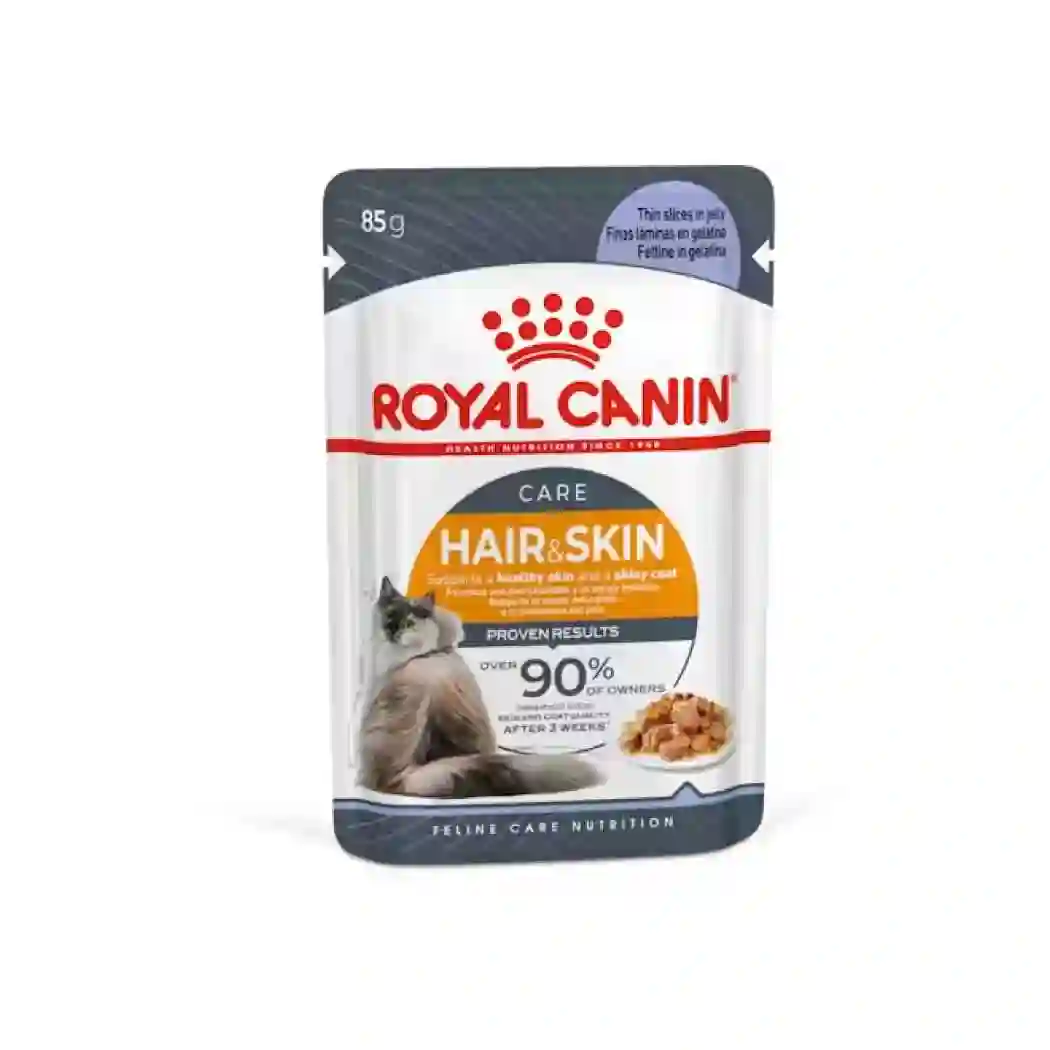 Royal Canin húmedo Hair & Skin Care Finas láminas en gelatina 85g