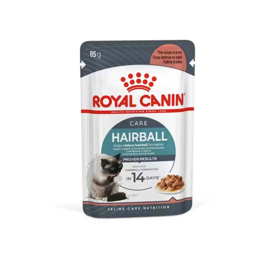 Royal Canin húmedo Hairball Care Finas láminas en salsa 85g