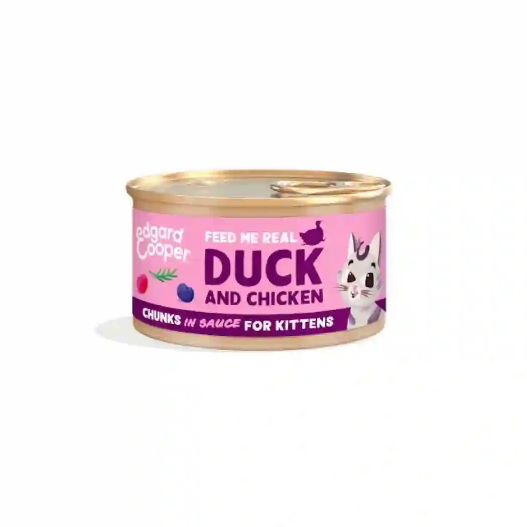 Edgard & Cooper Cat can with pieces in duck and chicken sauce 85 g
