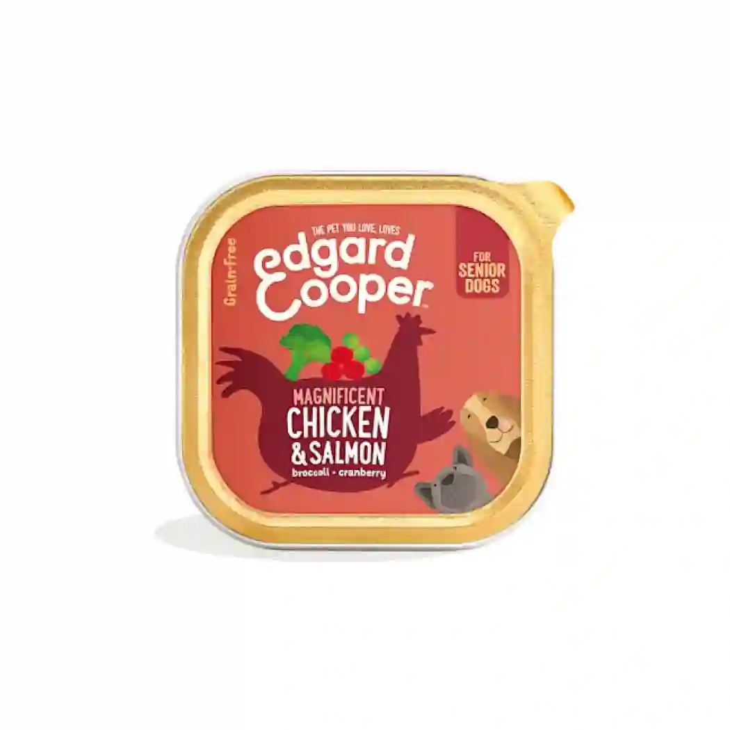 Edgard & Cooper tarrina con Pollo y salmón para perros