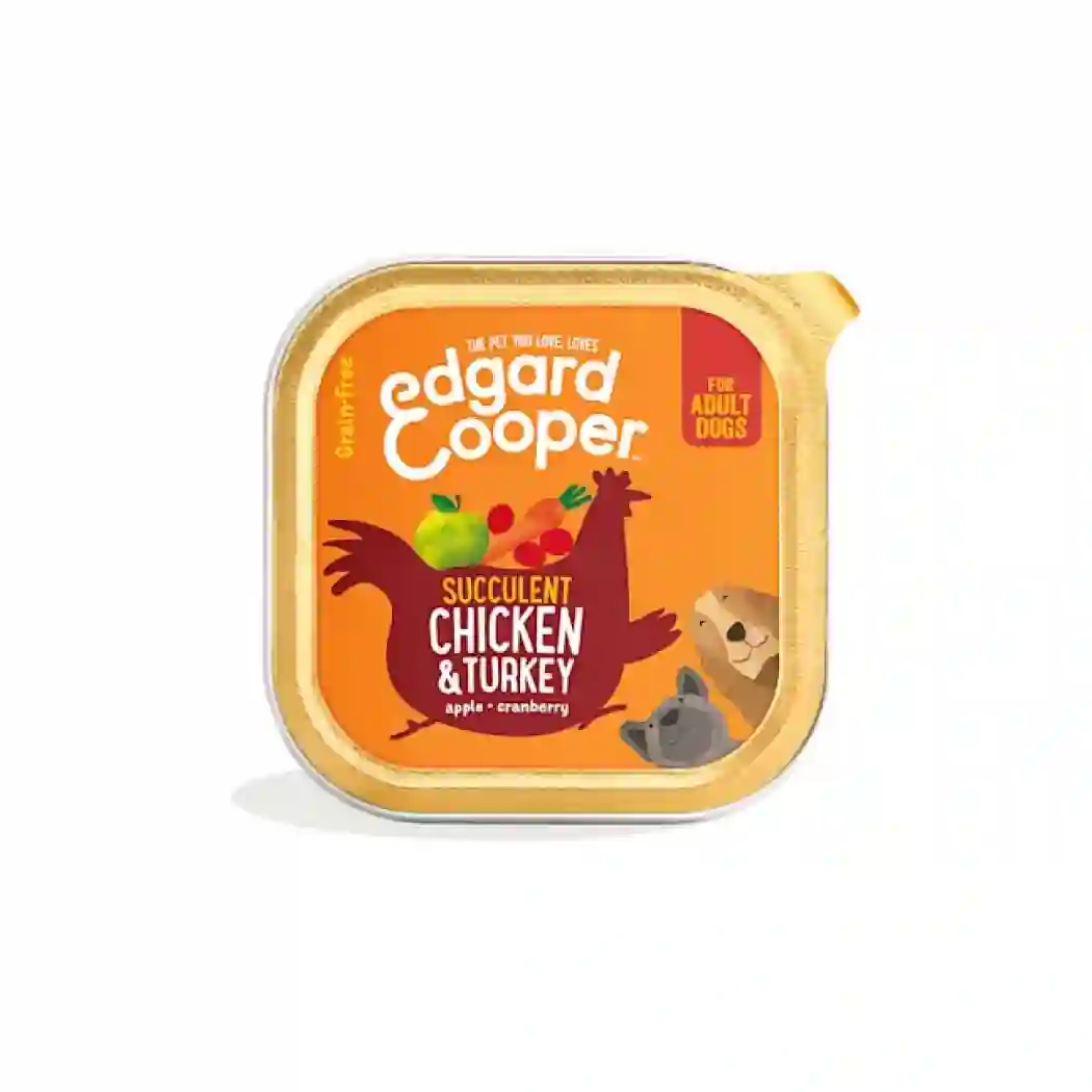 Edgard & Cooper Tarrina with chicken and turkey apple for dogs