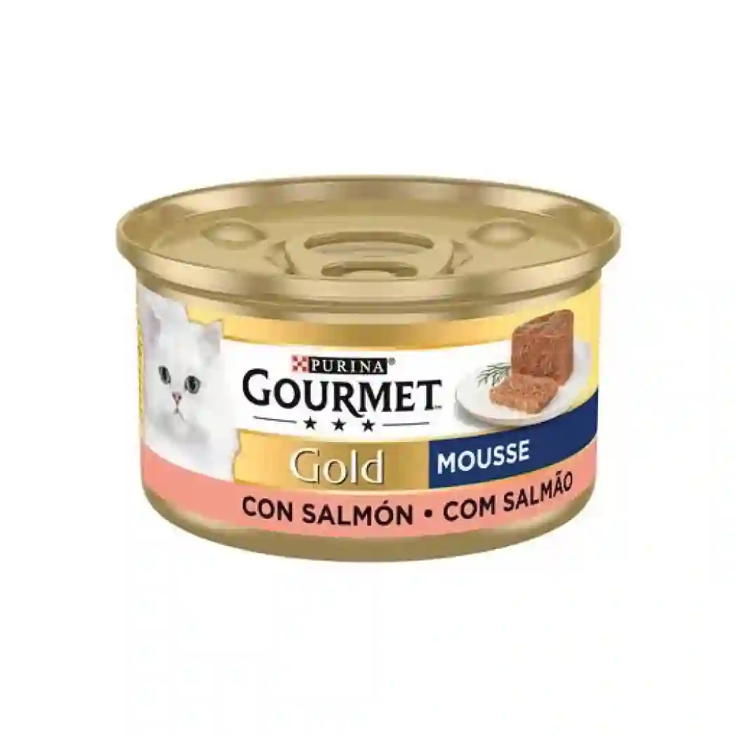 PURINA GOURMET GATO GOLD MOUSSE DE SALMON 85G