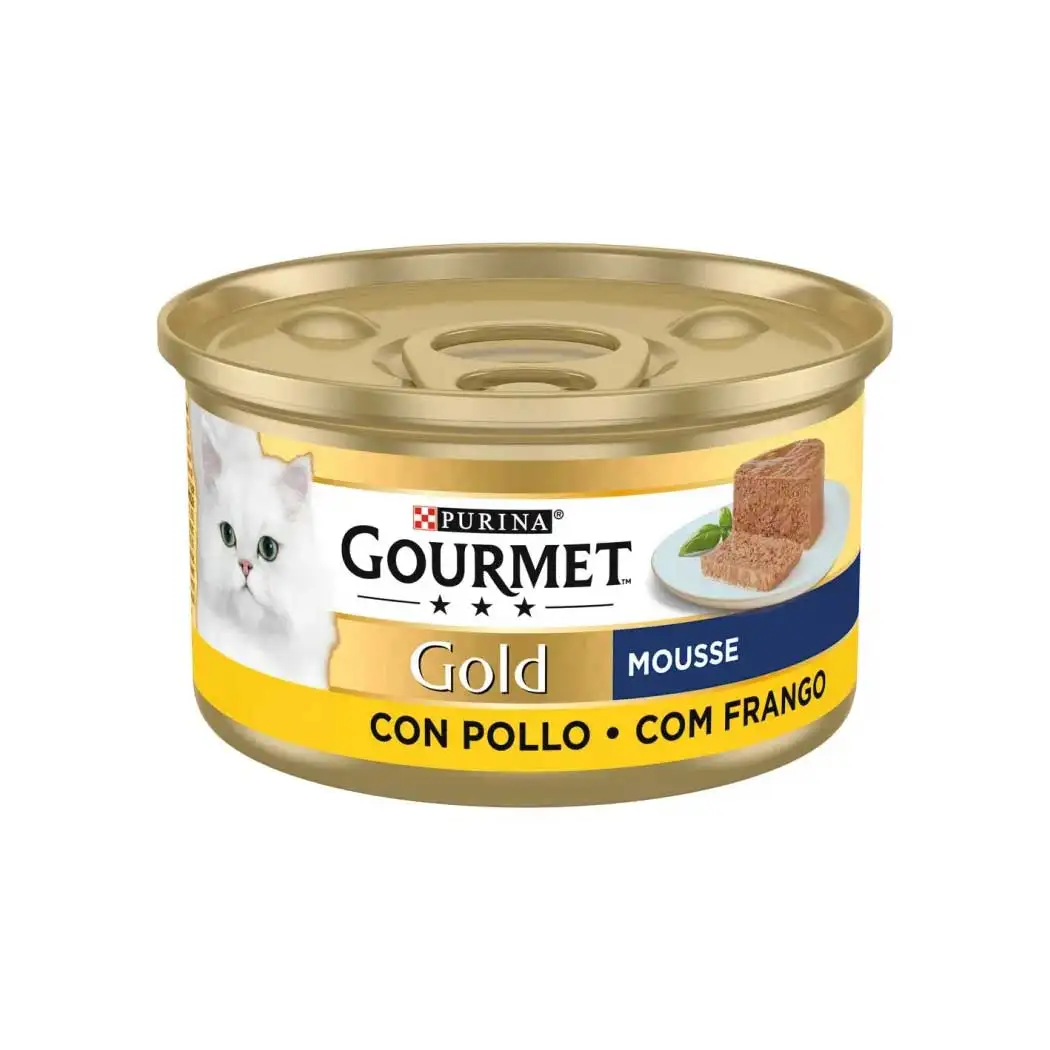 PURINA GOURMET GATO GOLD MOUSSE DE POLLO 85G