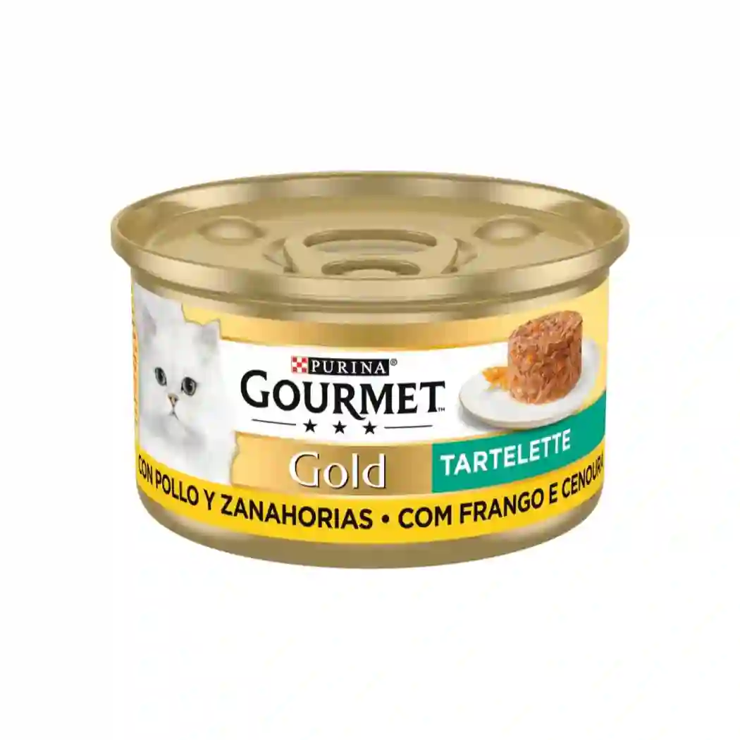 PURINA GOURMET GATO GOLD TARTELETTE POLLO CON ZANAHORIA 85G