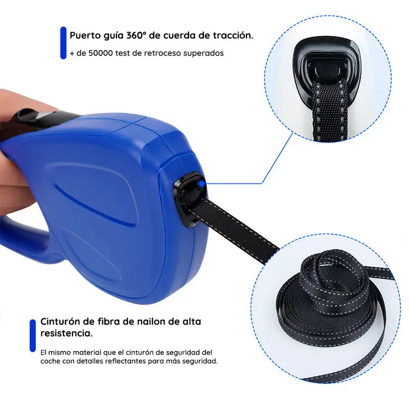 Correa para perros retráctil tradicional - Imagen 2