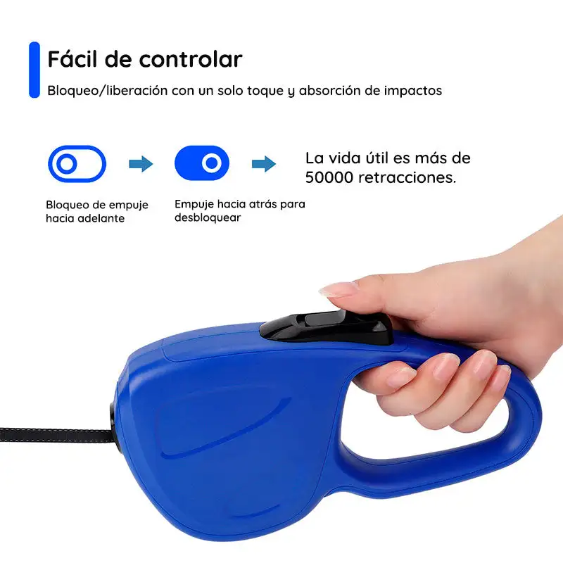 Correa para perros retráctil tradicional - Imagen 4