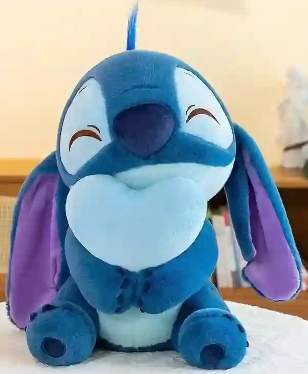 PELUCHE STITCH with BLUE HEART 45cm