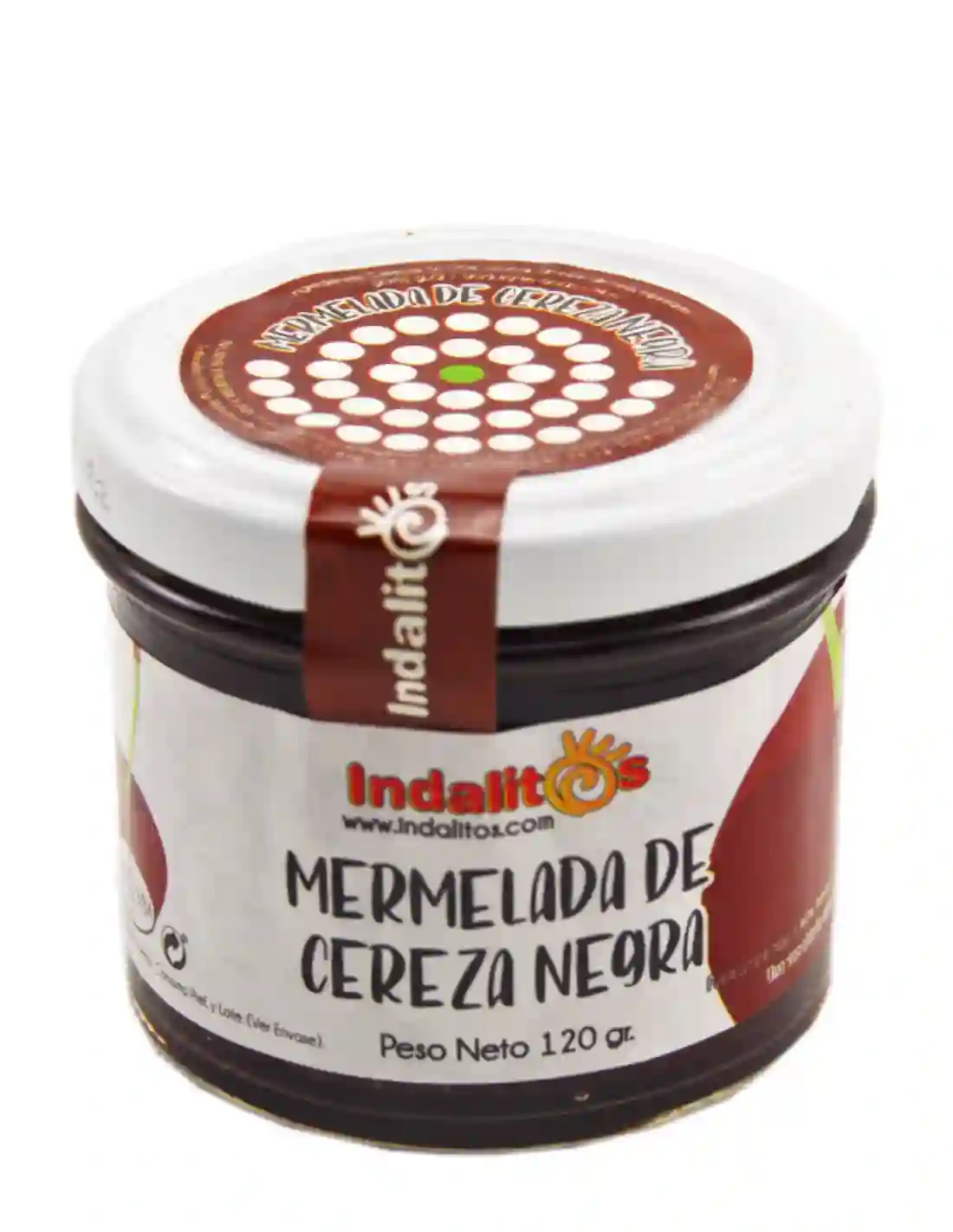 Indalitos Mermelada de Cereza Negra - Tarro 120 gr.