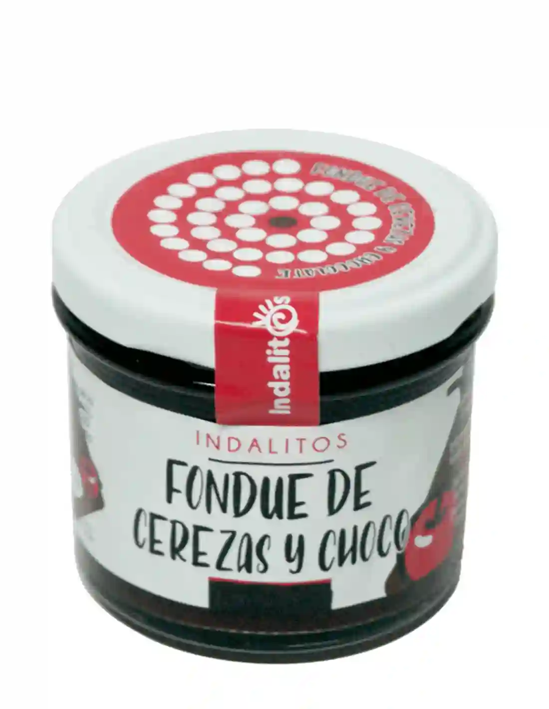 Indalitos Fondue de Cerezas con Cacao - Tarro 120 gr.