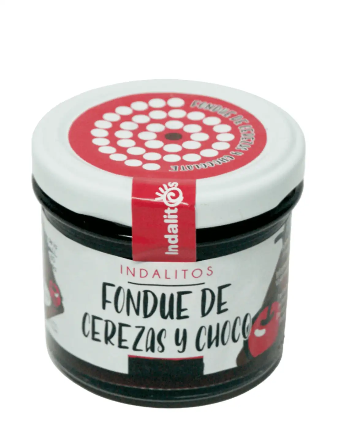 Indalitos Fondue de Cerezas con Cacao - Tarro 120 gr.