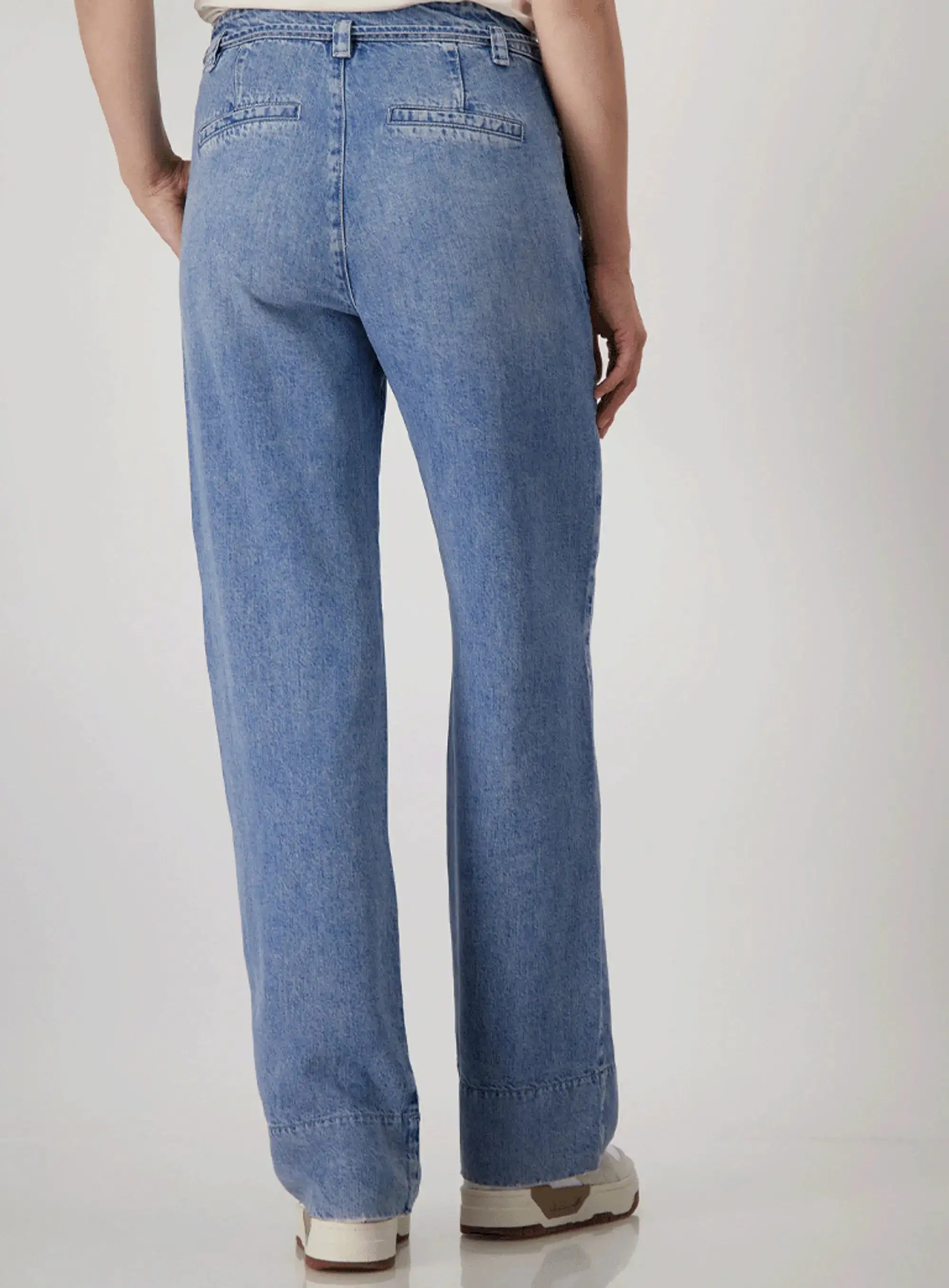 Pantalón MONARI de lyocell azul - Imagen 2