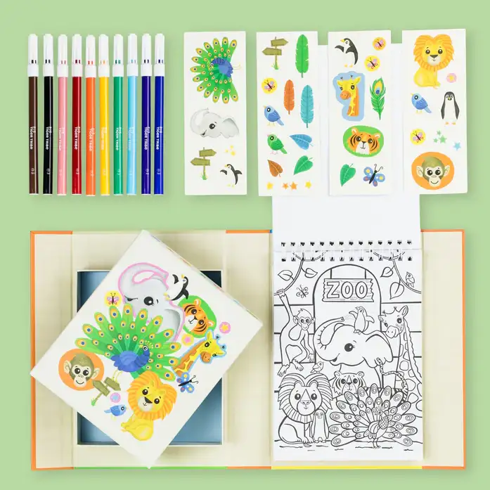 Set para colorear - Zoo - Imagen 3