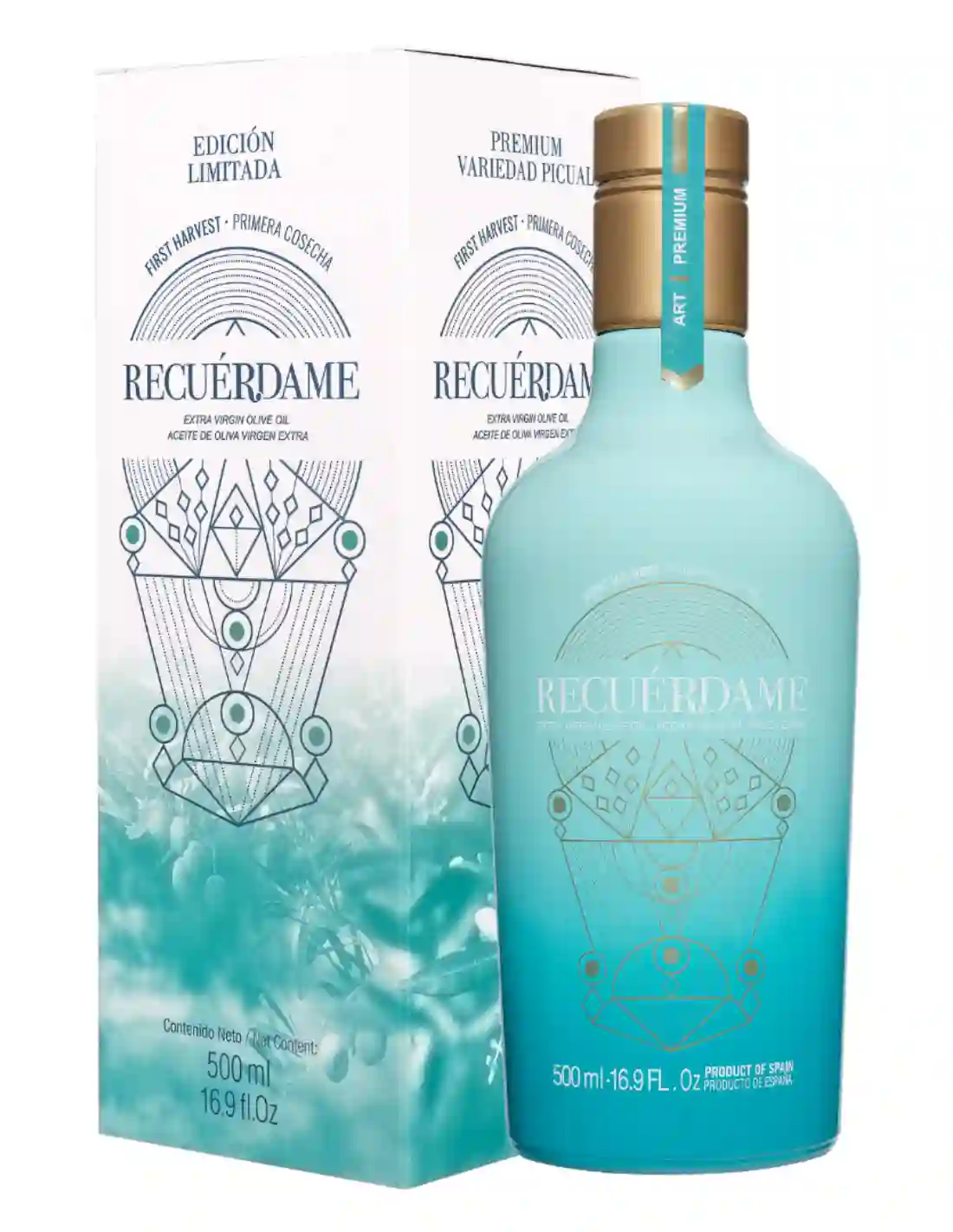 Recuérdame Picual - Botella de vidrio 500 ml.