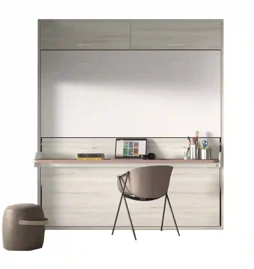 Horizontal folding litera with study table