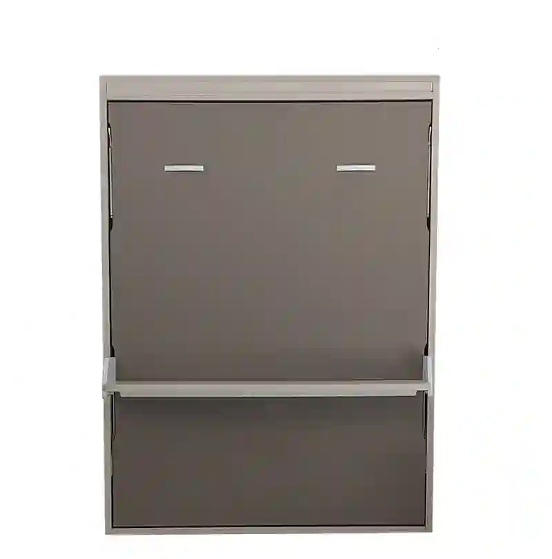 Vertical folding bed marriage with a study table