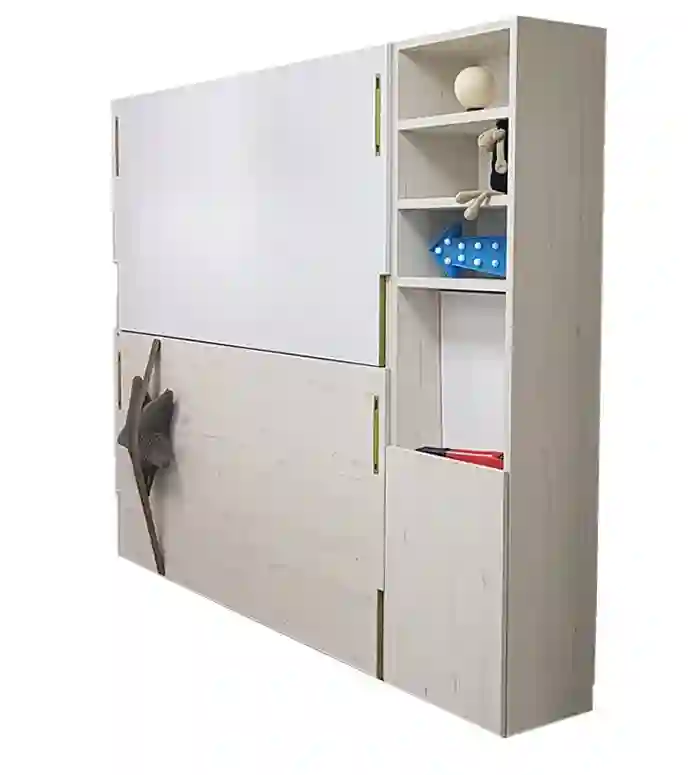 Horizontal folding litera + library with folding table Up & Down JJP